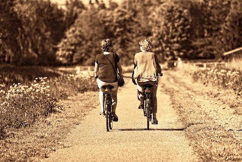 women cycling