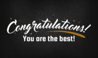 Congratulations
