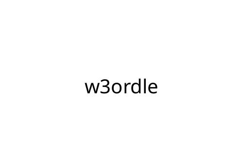 w3ordle
