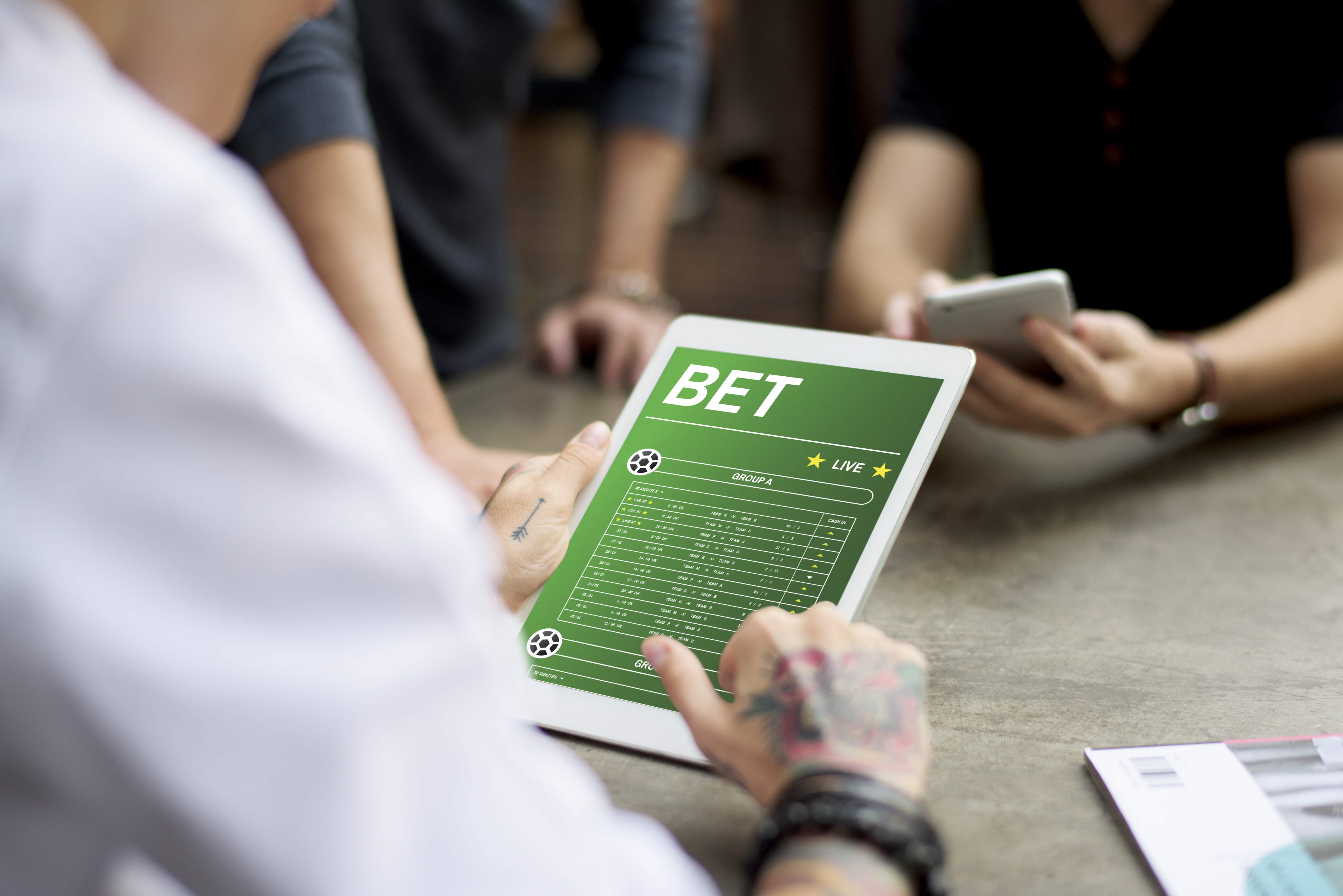 people bet soccer game match internet