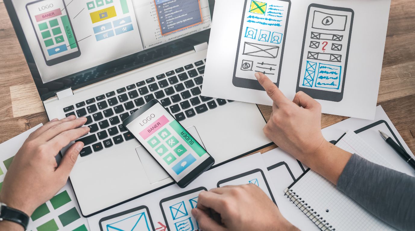 ux wireframes designing engaging lms mobile interface