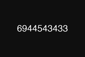 6944543433