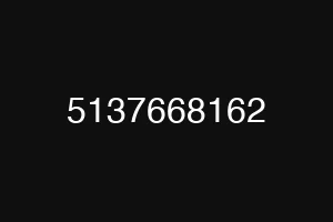 5137668162