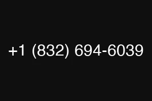 +1 (832) 694-6039